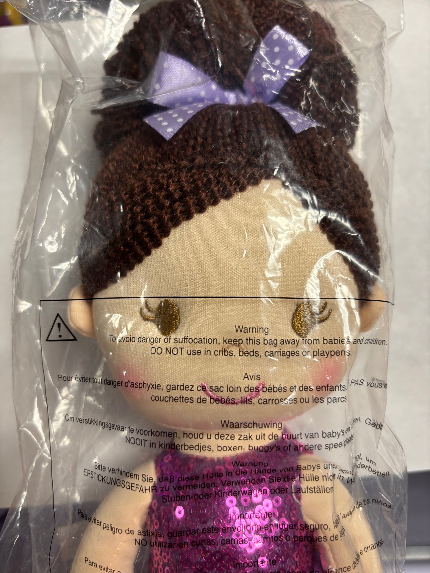 Ballerina Purple Girl Plush