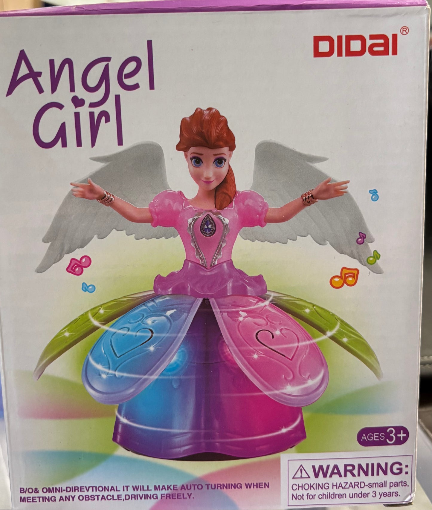 Angel Girl Spinning Light Up Toy