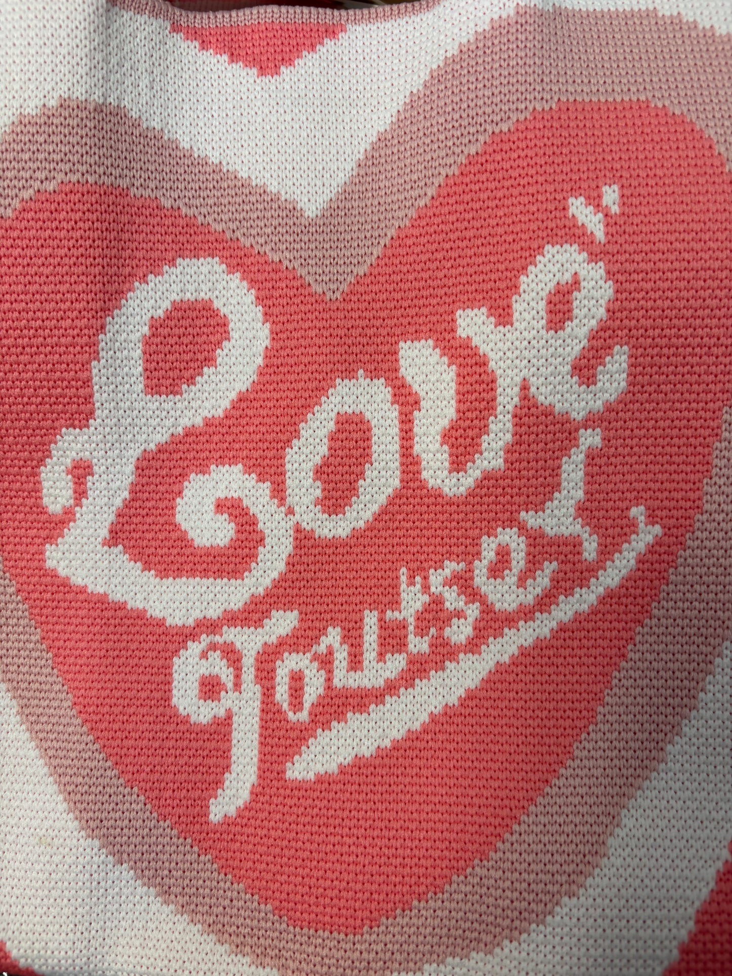Pink Heart Nylon Bag