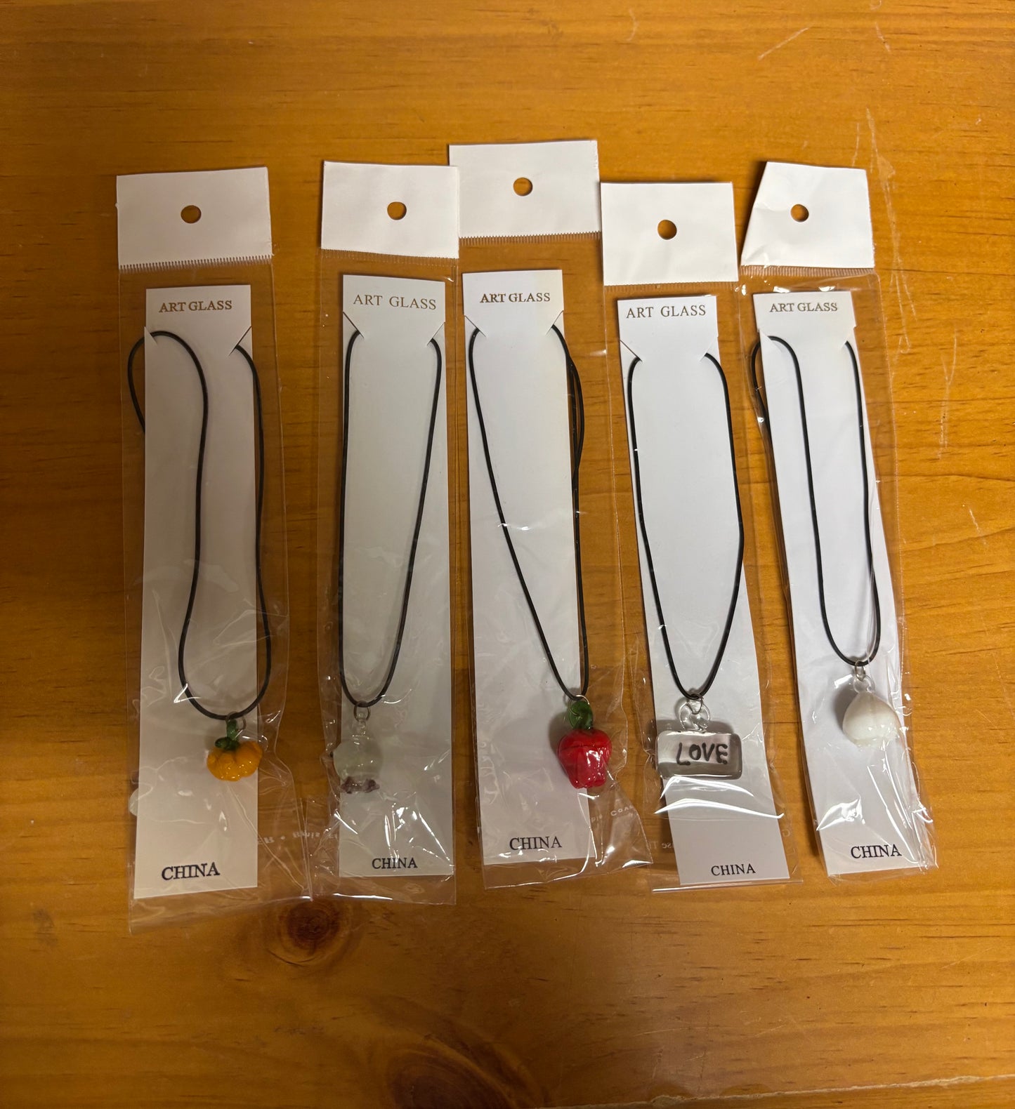 Art Glass Necklace Vegetable