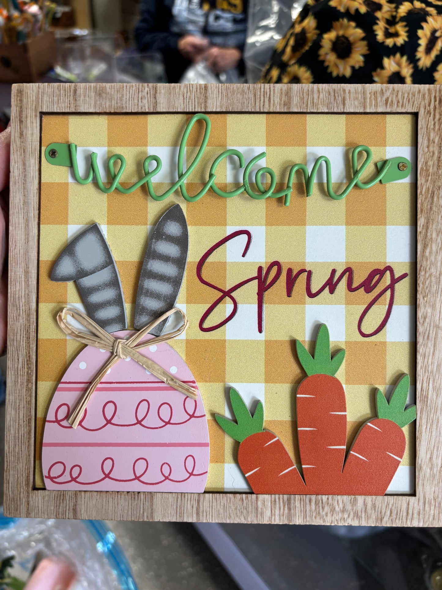 Welcome Spring Wooden Sign