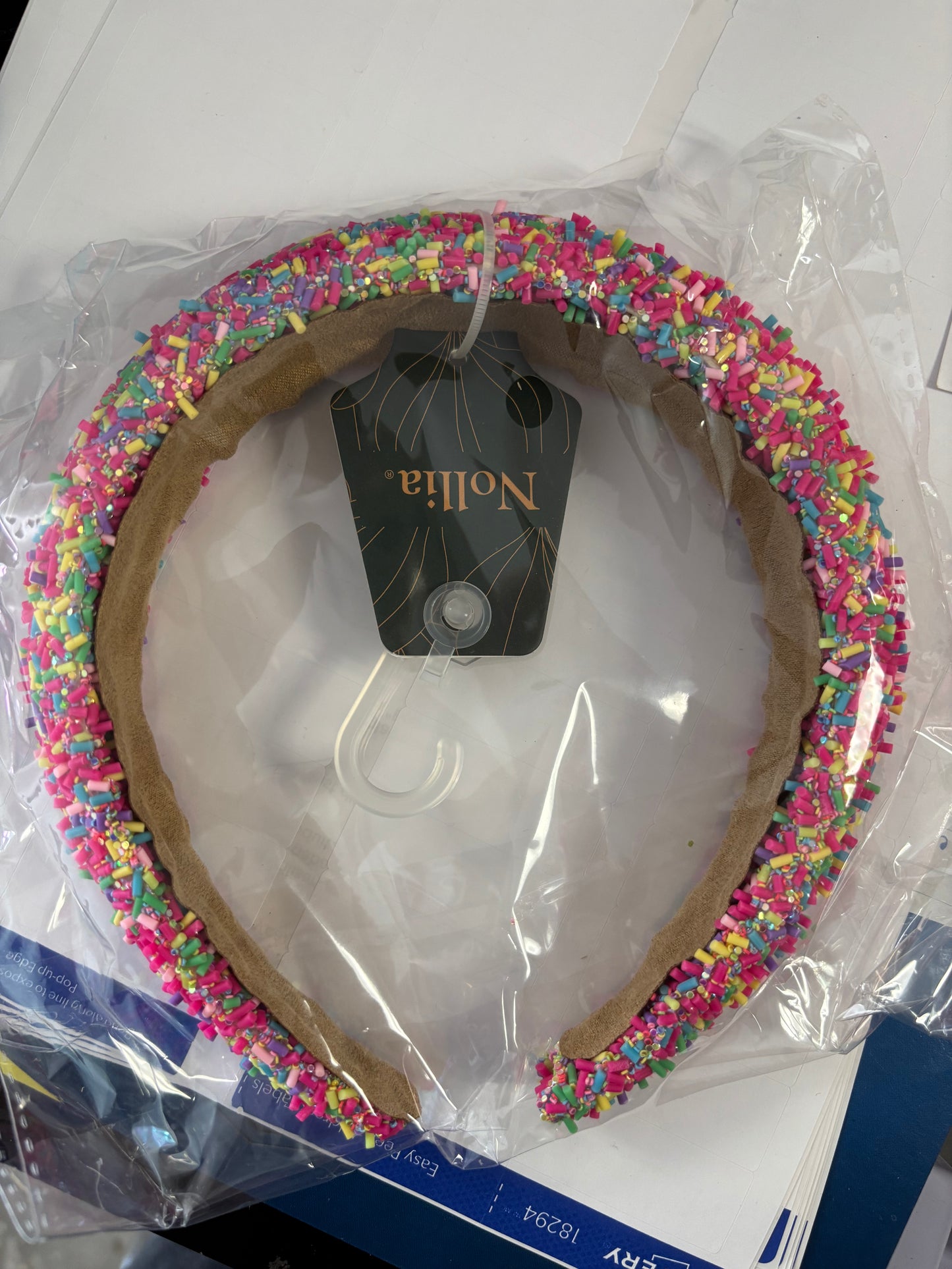 multi-colored women's headband