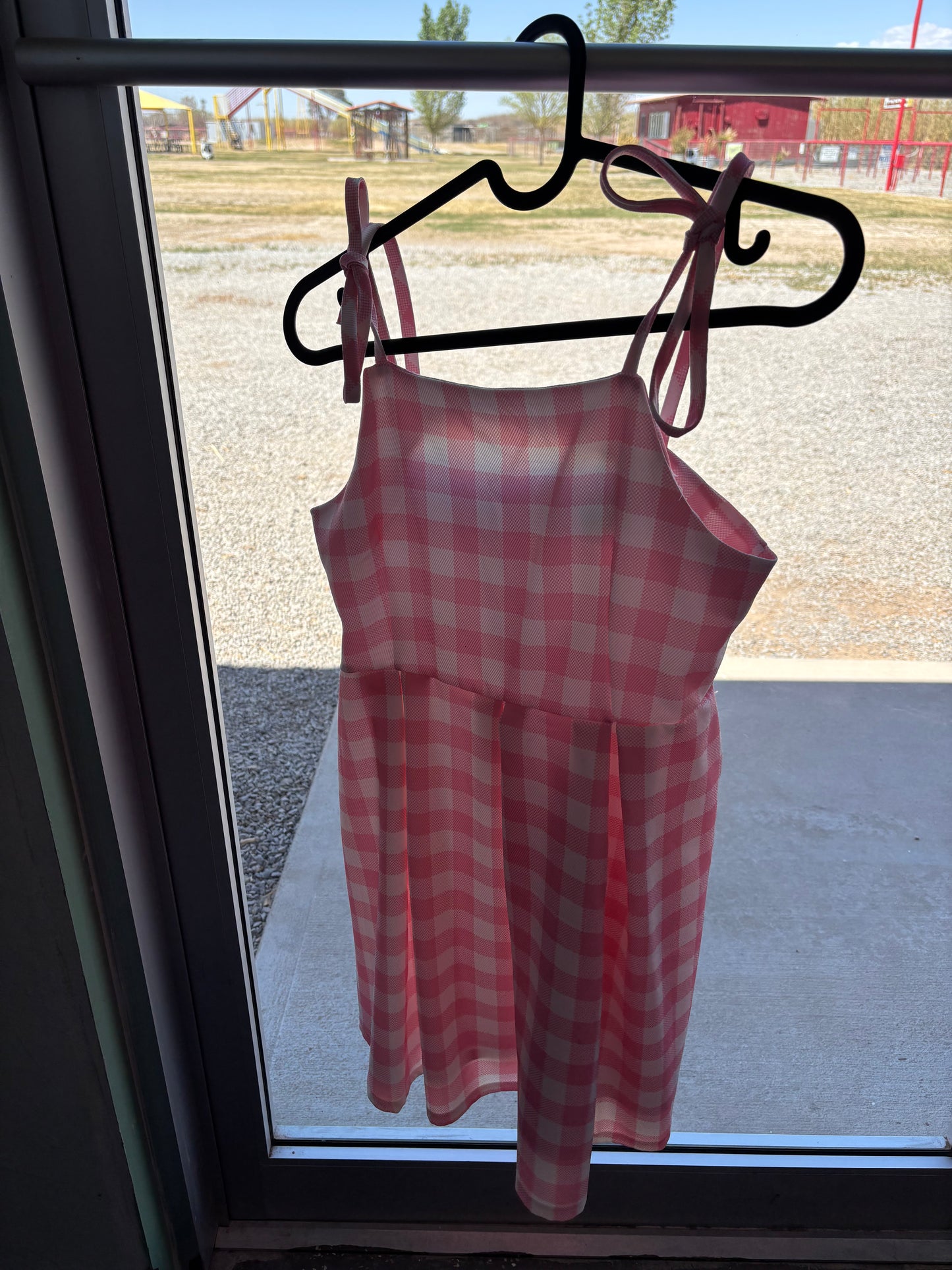 Picnic Pink and White Dress