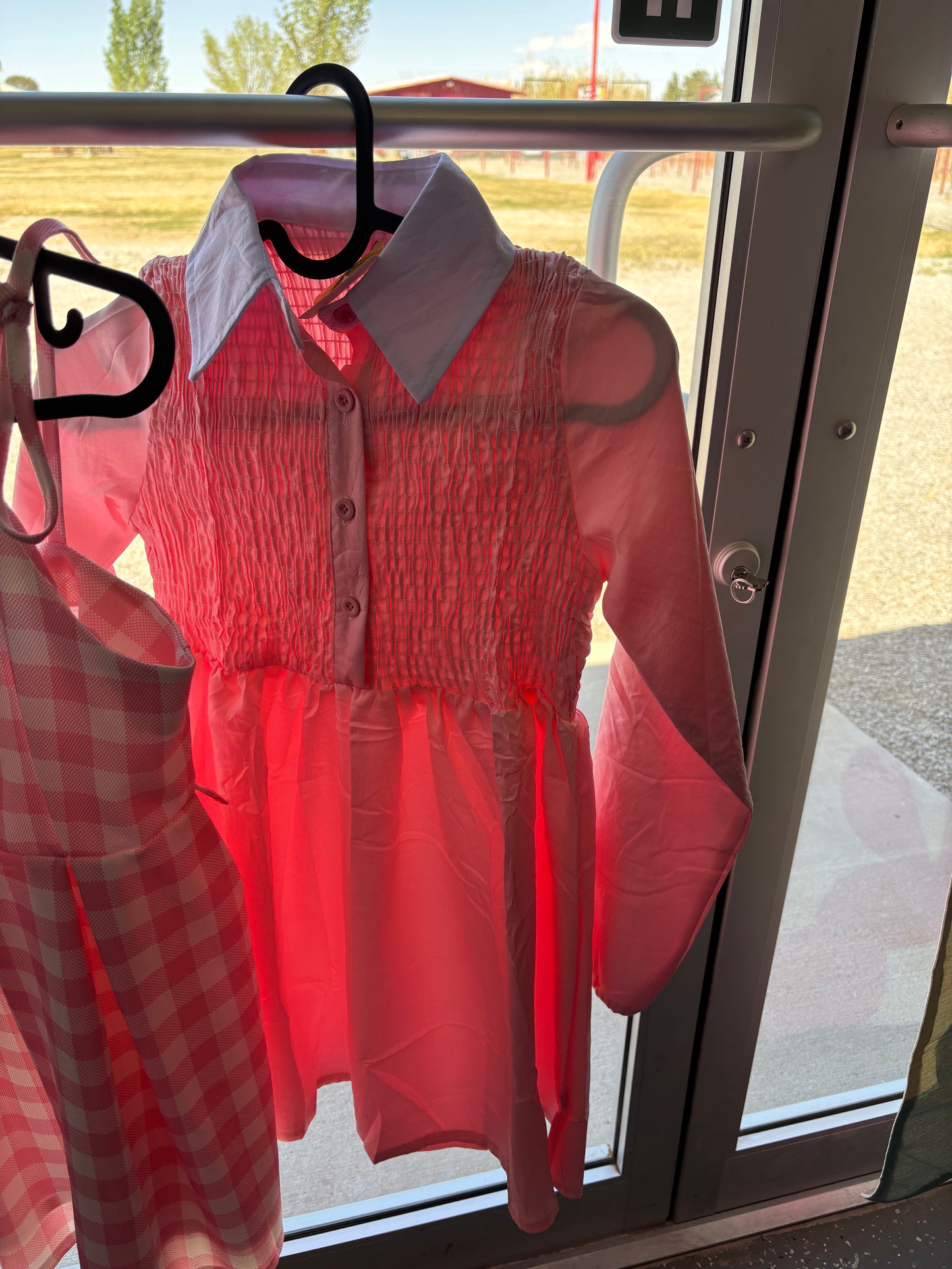 Collar Pink Dress