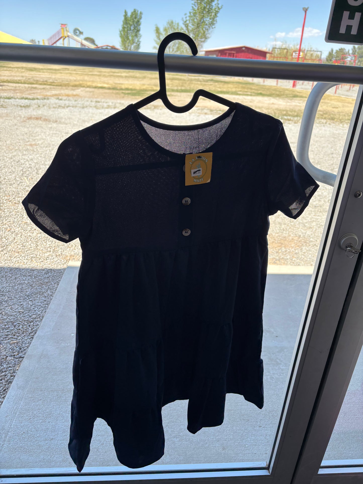 Navy Blue Tea Dress