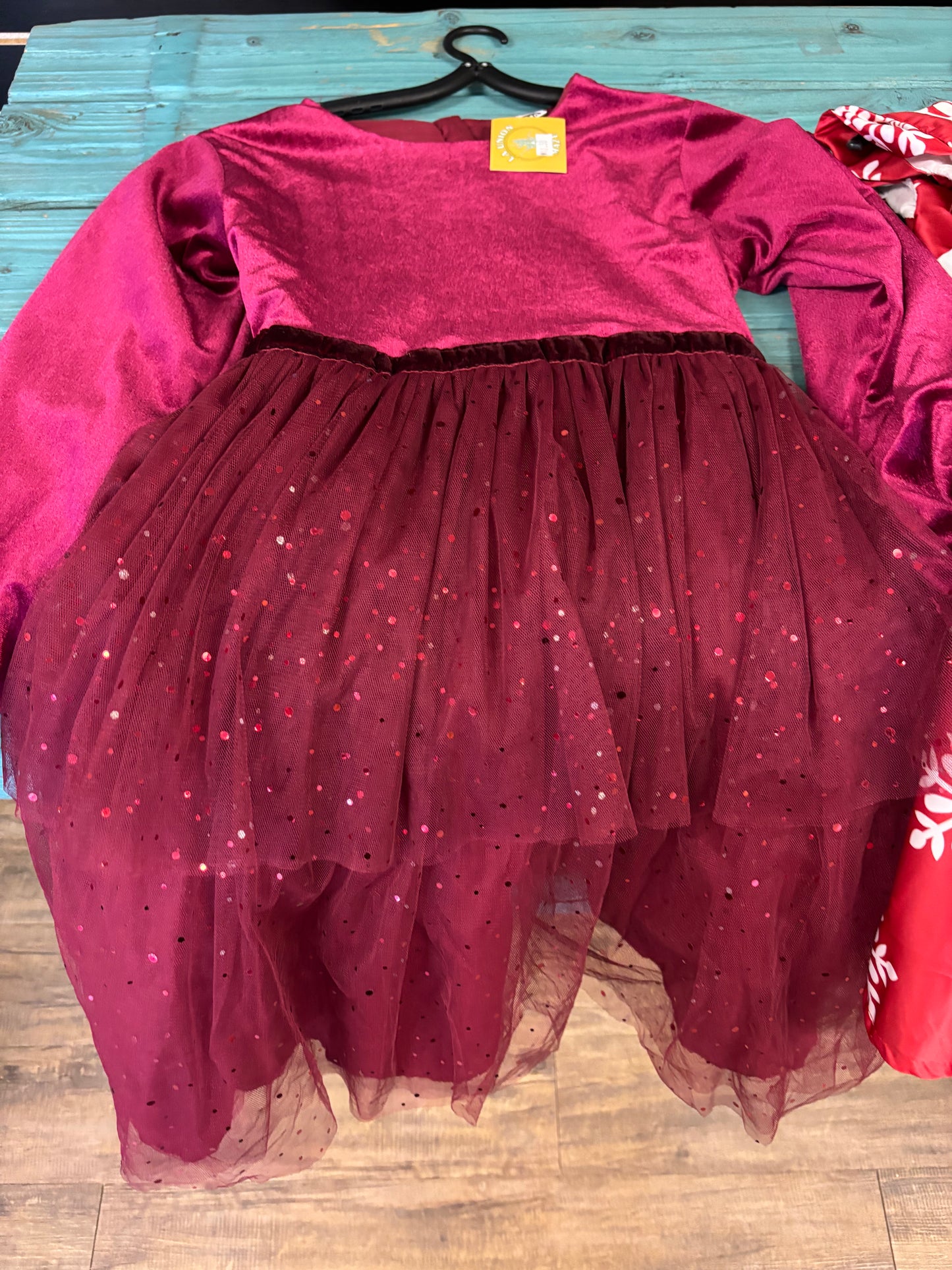 Maroon Christmas Dress